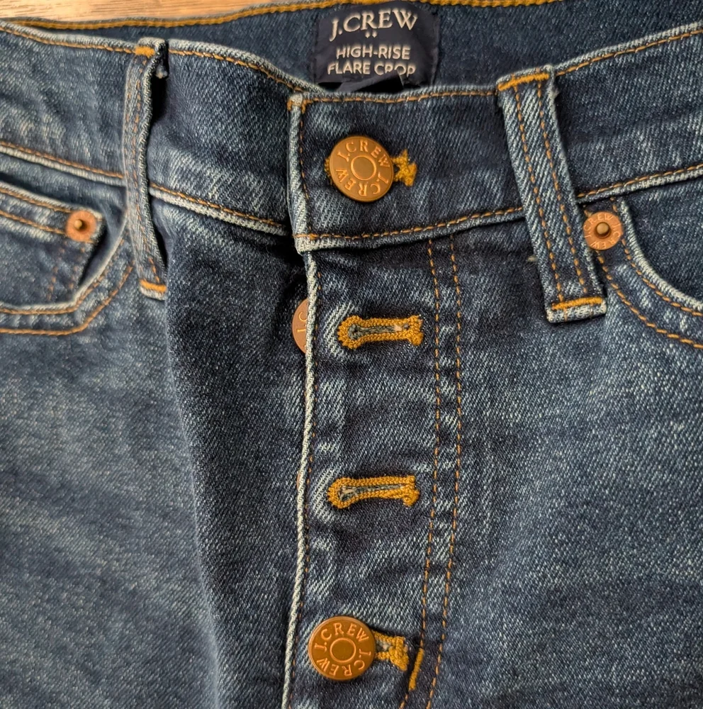 J.‎ Crew High Rise Flare Crop Jeans - Picture 2 of 5